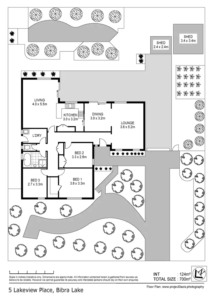 Floorplan of Homely house listing, 5 Lakeview Place, Bibra Lake WA 6163