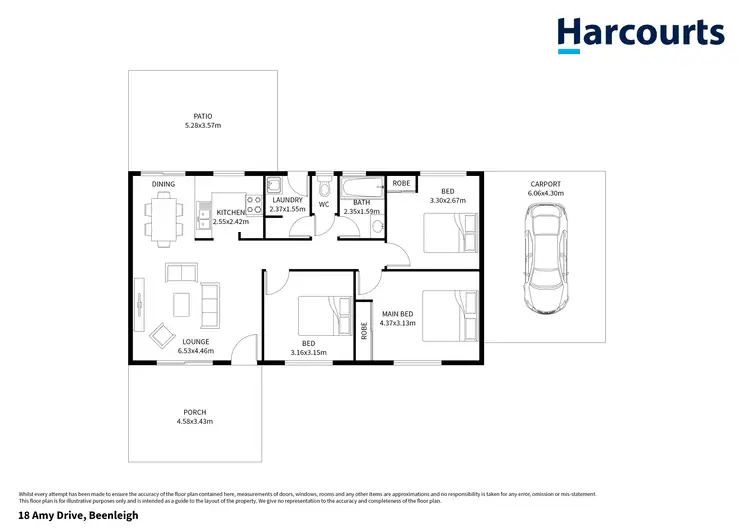 Floorplan of Homely house listing, 18 Amy Drive, Beenleigh QLD 4207