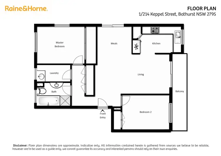 Floorplan of Homely house listing, 1/214 Keppel Street, Bathurst NSW 2795