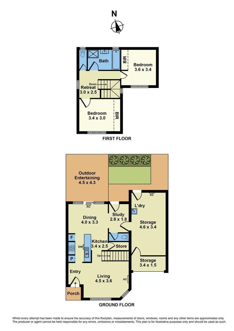 Floorplan of Homely townhouse listing, 2/9 Saltley Street, South Kingsville VIC 3015