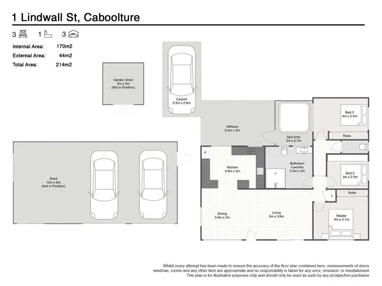 Floorplan of Homely house listing, 1 Lindwall Street, Caboolture QLD 4510