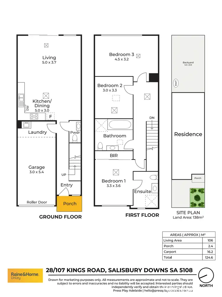 Floorplan of Homely townhouse listing, 28/107 Kings Road, Salisbury Downs SA 5108