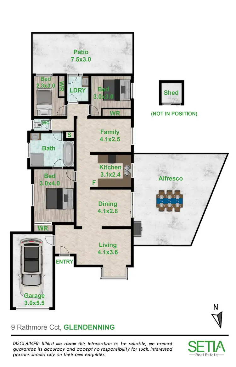 Floorplan of Homely house listing, 9 Rathmore Circuit, Glendenning NSW 2761