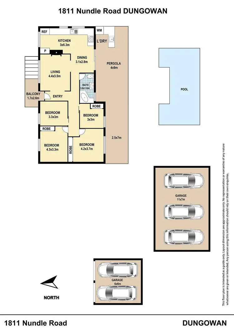 Floorplan of Homely rural property listing, 1811 Nundle Road, Dungowan NSW 2340