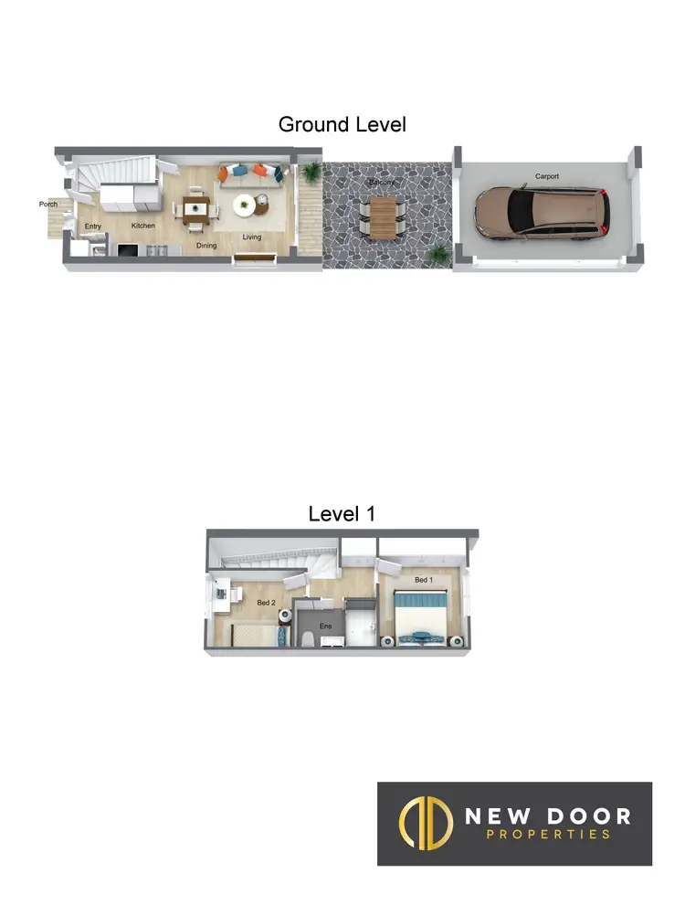 Floorplan of Homely townhouse listing, 32/2 Hoffmann Street, Moncrieff ACT 2914