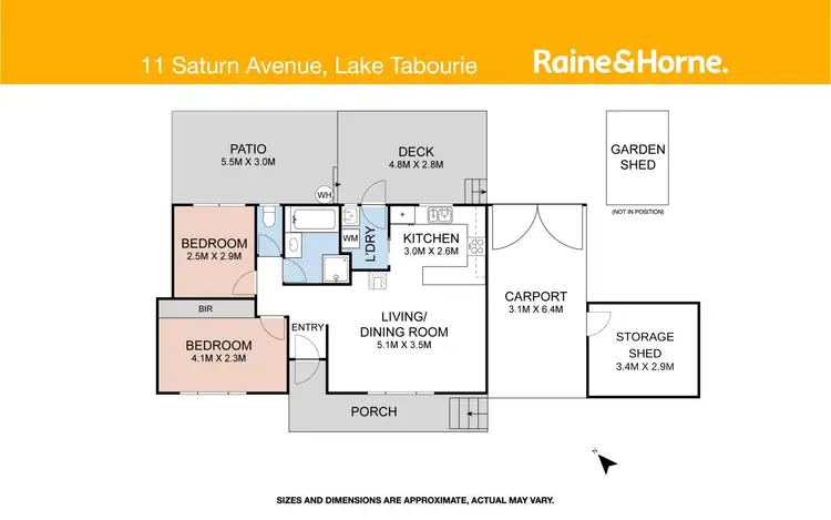 Floorplan of Homely house listing, 11 Saturn Avenue, Lake Tabourie NSW 2539