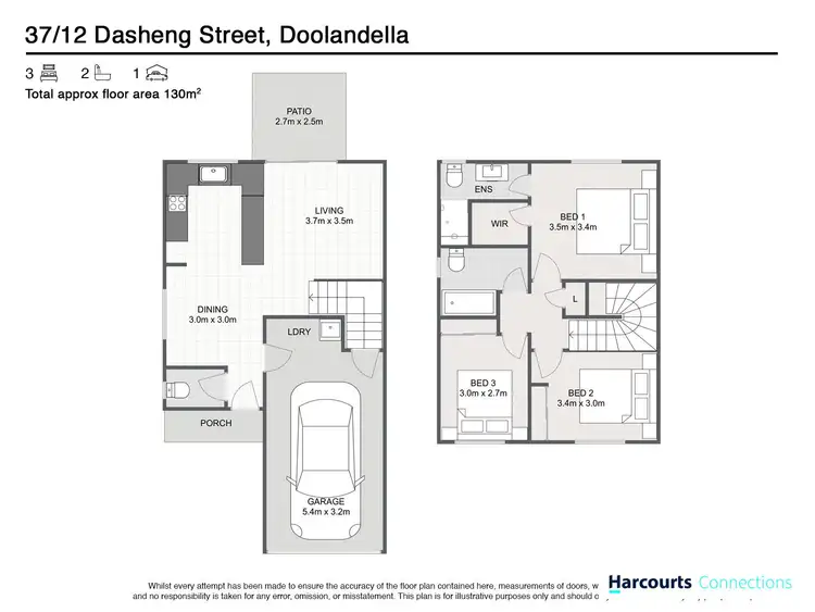 Floorplan of Homely townhouse listing, 37/12 Dasheng Street, Doolandella QLD 4077