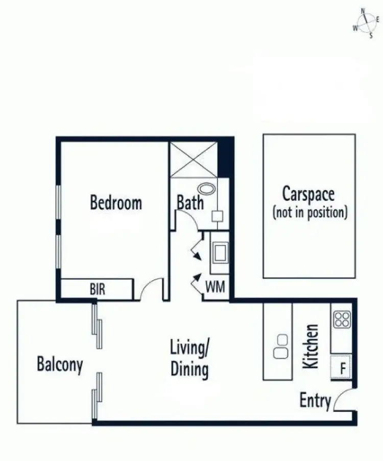 Floorplan of Homely apartment listing, 101/77 Abinger Street, Richmond VIC 3121