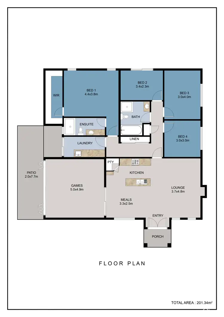 Floorplan of Homely house listing, 18 Webb Street, Gosnells WA 6110