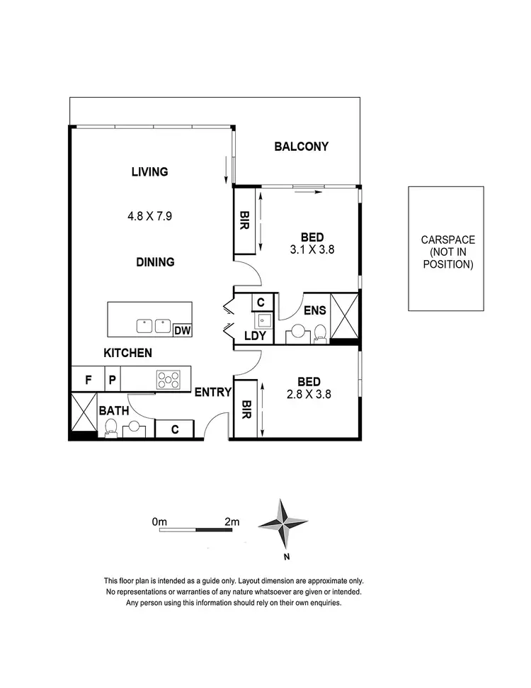 Floorplan of Homely apartment listing, 1305/139 Queensberry Street, Carlton VIC 3053