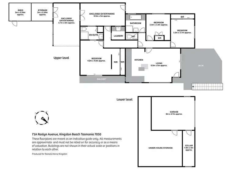 Floorplan of Homely house listing, 71A Roslyn Avenue, Kingston Beach TAS 7050