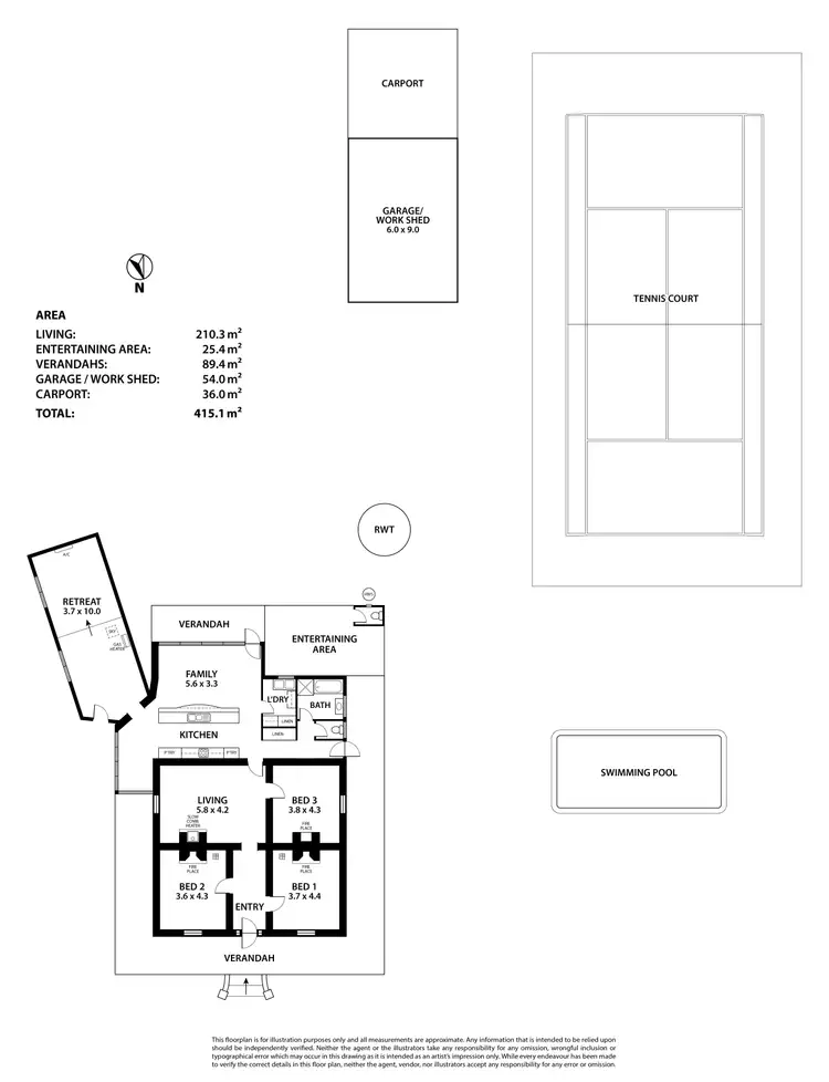 Floorplan of Homely house listing, 14 Sandow Road, Verdun SA 5245