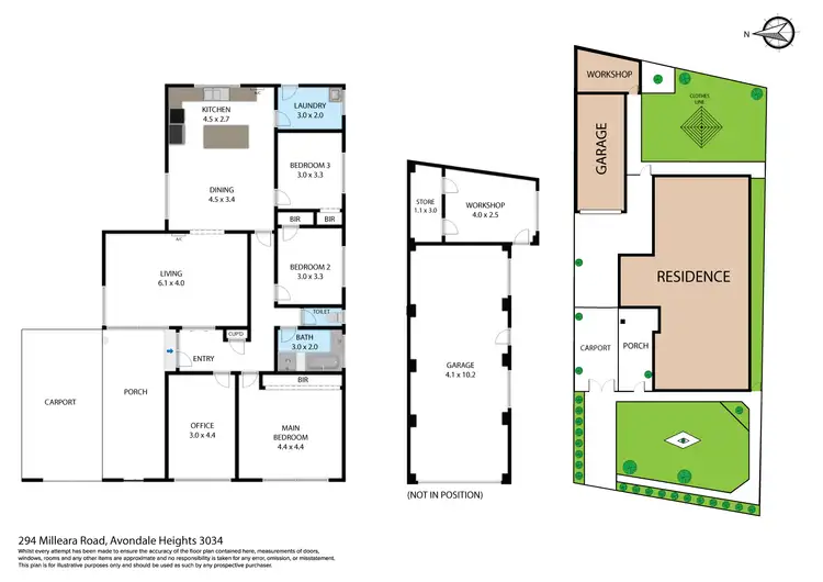 Floorplan of Homely house listing, 294 Milleara Road, Avondale Heights VIC 3034