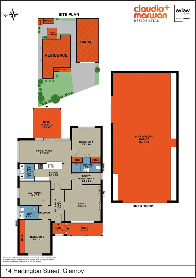 Floorplan of Homely house listing, 14 Hartington Street, Glenroy VIC 3046