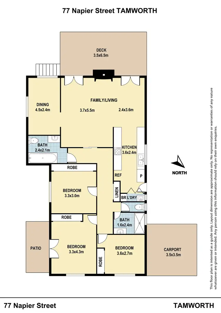Floorplan of Homely house listing, 77 Napier Street, East Tamworth NSW 2340