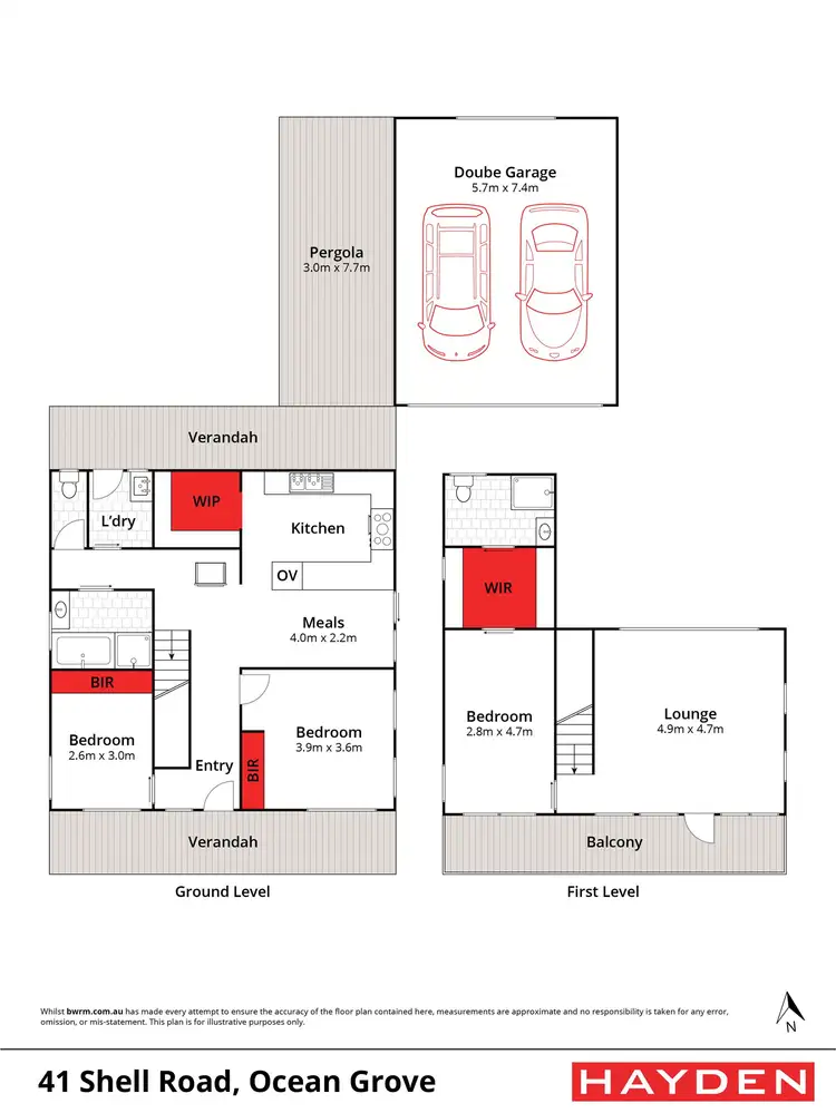 Floorplan of Homely house listing, 41 Shell Road, Ocean Grove VIC 3226