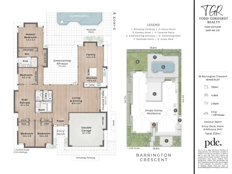 Floorplan of Homely house listing, 18 Barrington Crescent, Wakerley QLD 4154