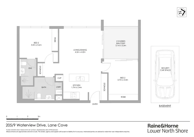 Floorplan of Homely apartment listing, 205/9 Waterview Drive, Lane Cove NSW 2066