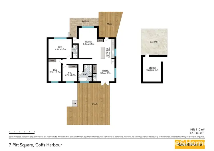 Floorplan of Homely house listing, 7 Pitt Square, Coffs Harbour NSW 2450
