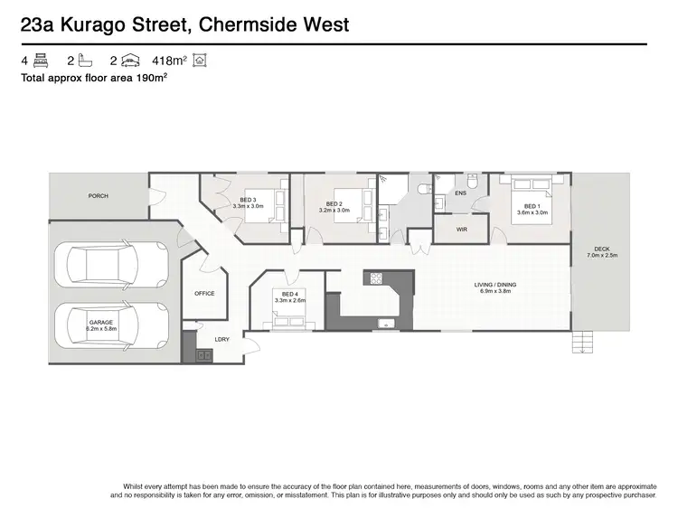 Floorplan of Homely house listing, 23A Kurago Street, Chermside West QLD 4032