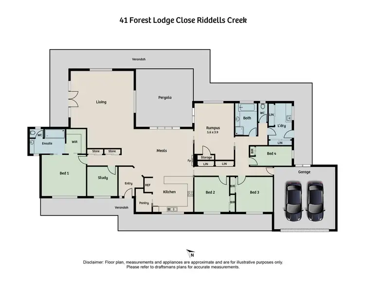 Floorplan of Homely house listing, 41 Forest Lodge Close, Riddells Creek VIC 3431