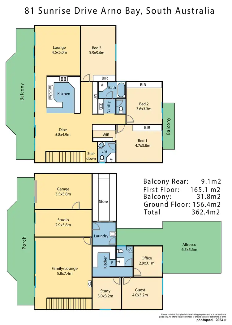 Floorplan of Homely house listing, 81 Sunrise Drive, Arno Bay SA 5603