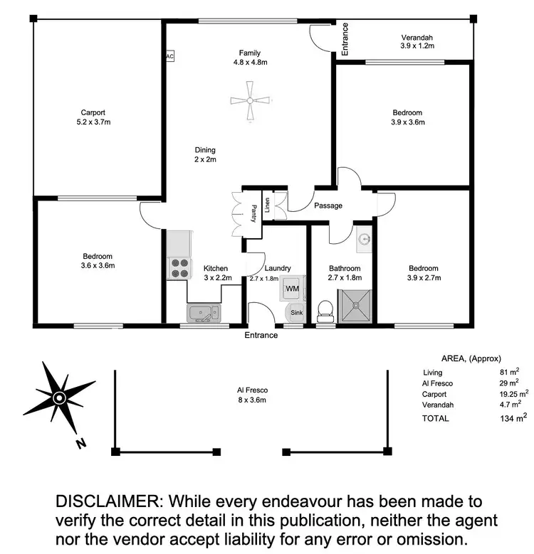 Floorplan of Homely house listing, 14 Tapley Street, Coffin Bay SA 5607