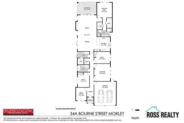 Floorplan of Homely house listing, 34A Bourne Street, Morley WA 6062