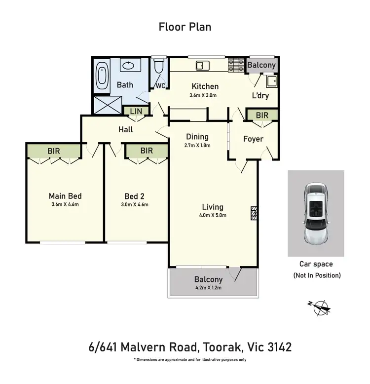 Floorplan of Homely apartment listing, 6/641 Malvern Road, Toorak VIC 3142