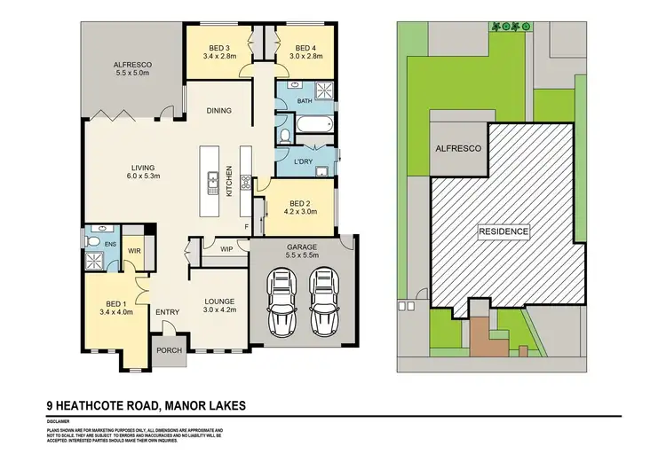Floorplan of Homely house listing, 9 Heathcote Road, Manor Lakes VIC 3024