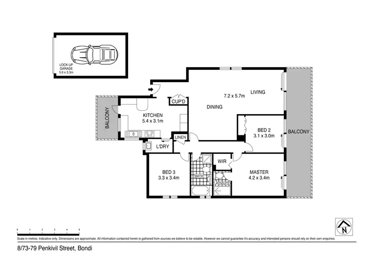 Floorplan of Homely apartment listing, 8/73-79 Penkivil Street, Bondi NSW 2026
