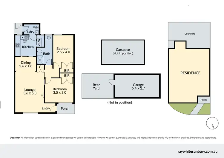 Floorplan of Homely villa listing, 3/432 Buckley Street, Essendon West VIC 3040