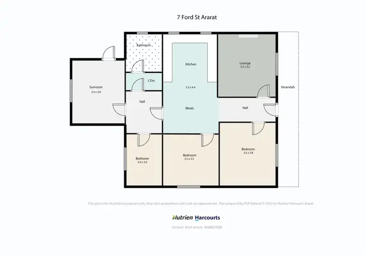 Floorplan of Homely house listing, 7 Ford Street, Ararat VIC 3377