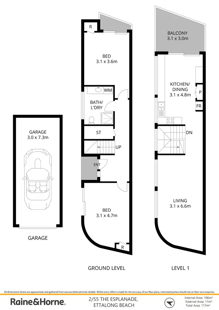 Floorplan of Homely house listing, 2/55 The Esplanade, Ettalong Beach NSW 2257