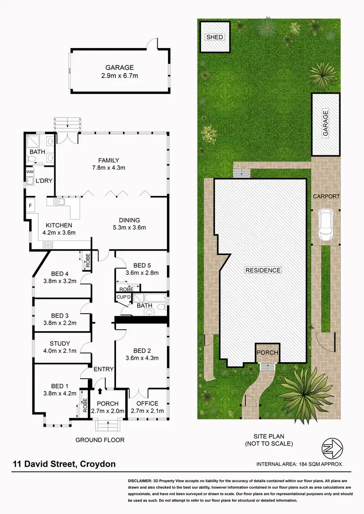 Floorplan of Homely house listing, 11 David Street, Croydon NSW 2132