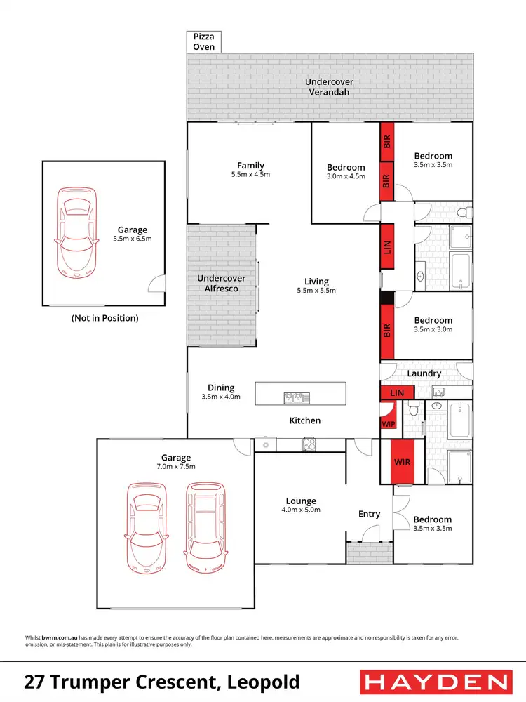 Floorplan of Homely house listing, 27 Trumper Crescent, Leopold VIC 3224