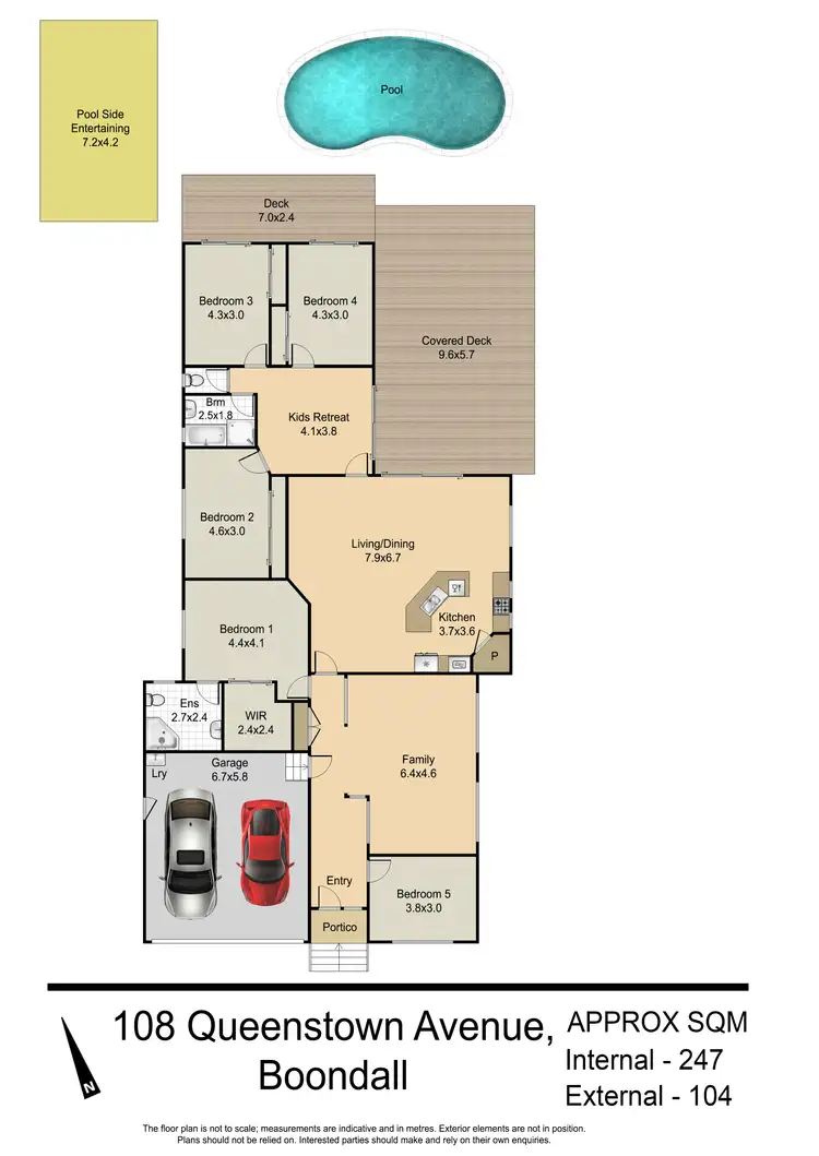Floorplan of Homely house listing, 108 Queenstown Avenue, Boondall QLD 4034