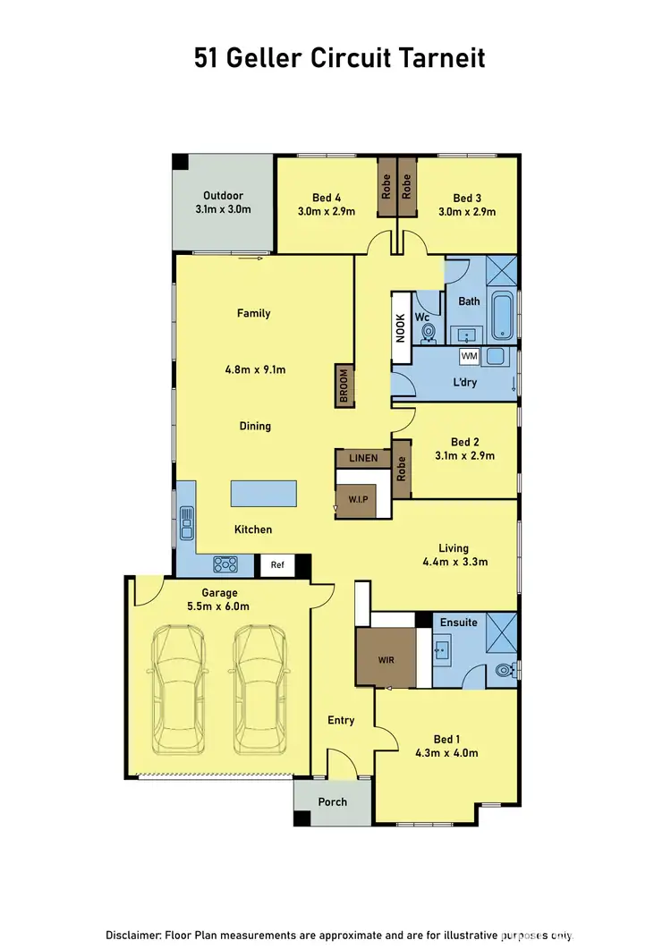 Floorplan of Homely house listing, 51 Geller Circuit, Tarneit VIC 3029