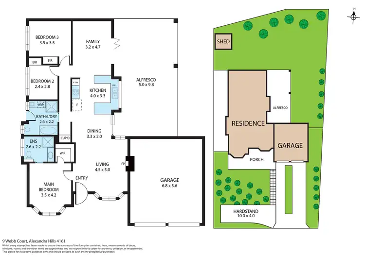 Floorplan of Homely house listing, 9 Webb Court, Alexandra Hills QLD 4161