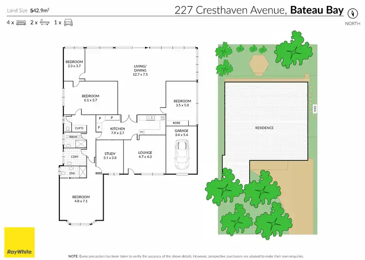 Floorplan of Homely house listing, 227 Cresthaven Avenue, Bateau Bay NSW 2261