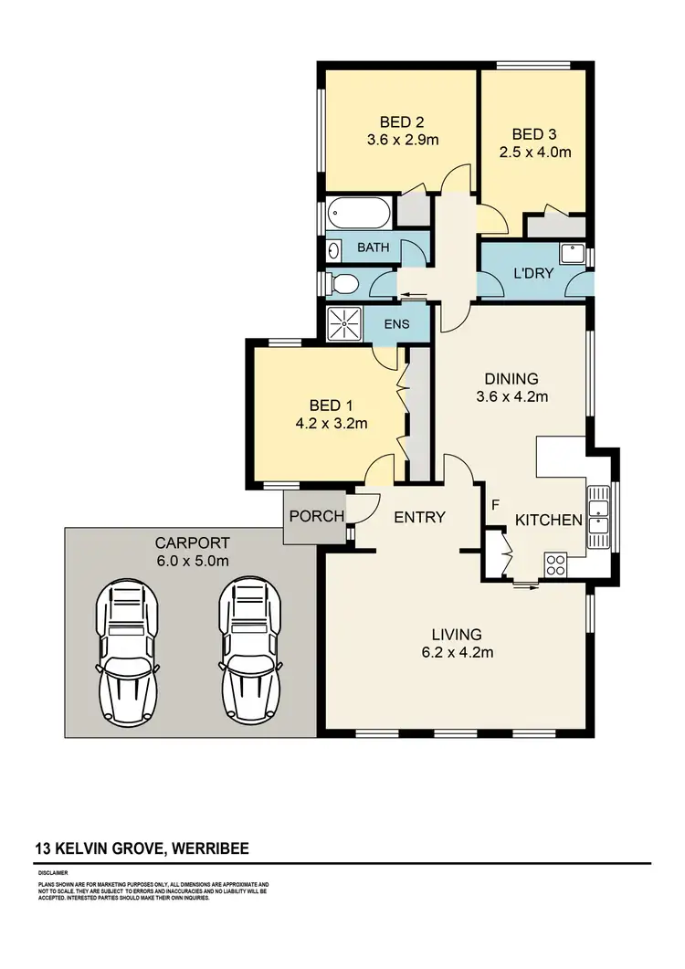 Floorplan of Homely house listing, 13 Kelvin Grove, Werribee VIC 3030