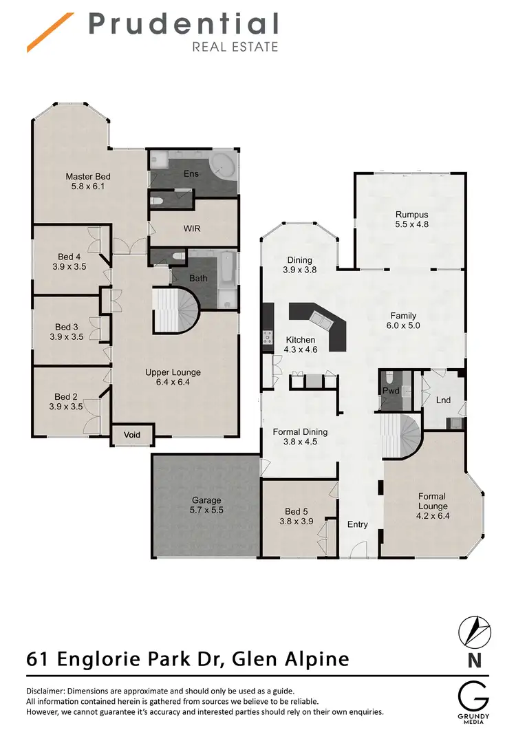 Floorplan of Homely house listing, 61 Englorie Park Drive, Glen Alpine NSW 2560