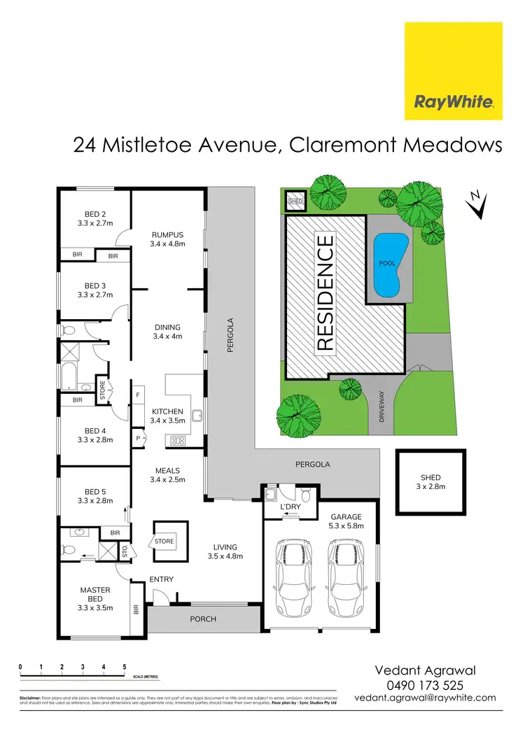 Floorplan of Homely house listing, 24 Mistletoe Avenue, Claremont Meadows NSW 2747
