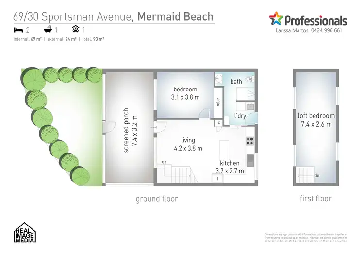 Floorplan of Homely villa listing, 69/30 Sportsman Avenue, Mermaid Beach QLD 4218