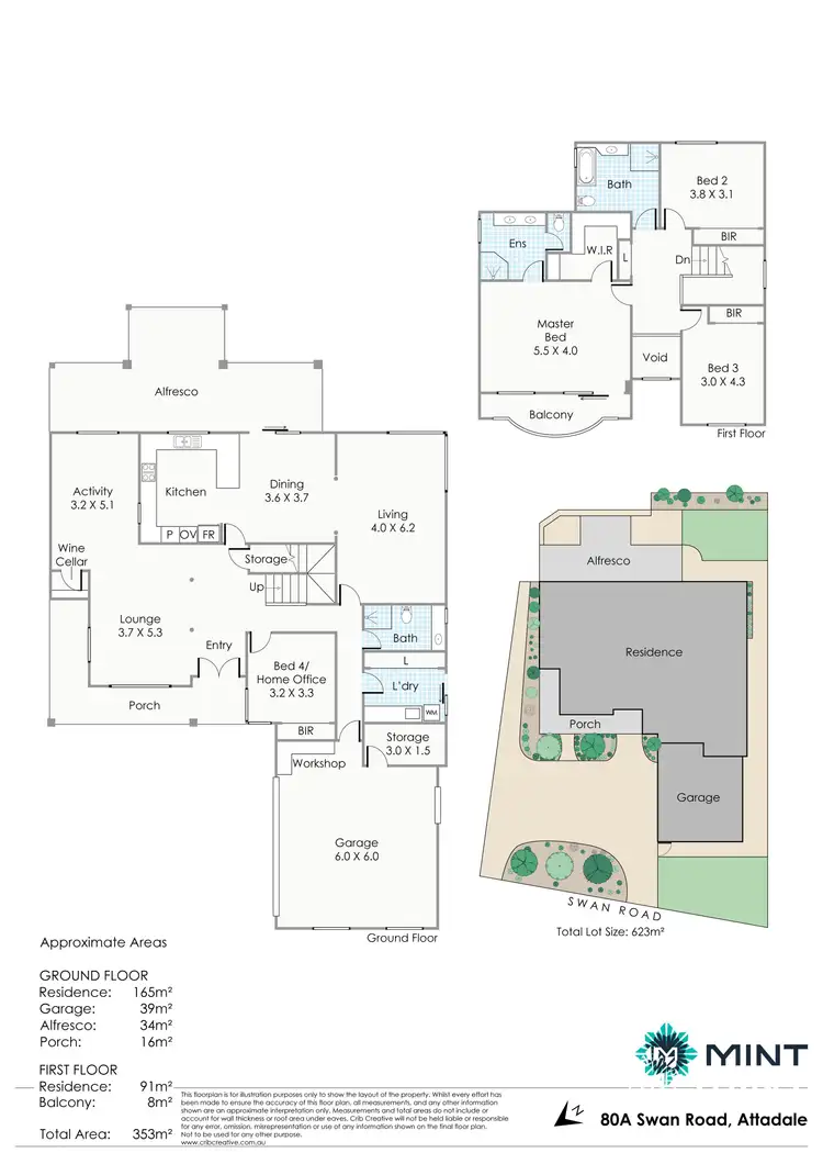 Floorplan of Homely house listing, 80a Swan Road, Attadale WA 6156