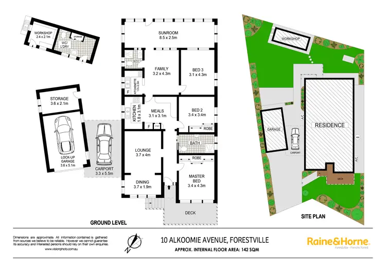 Floorplan of Homely house listing, 10 Alkoomie Avenue, Forestville NSW 2087