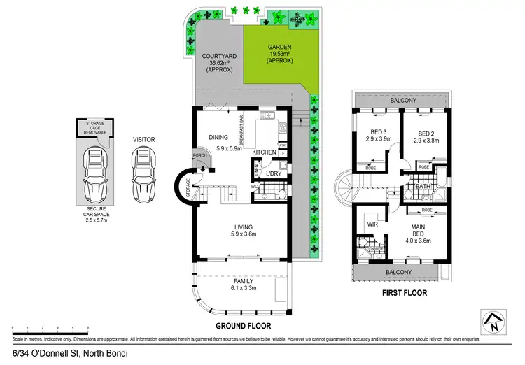 Floorplan of Homely apartment listing, 6/34-36 O'Donnell Street, North Bondi NSW 2026