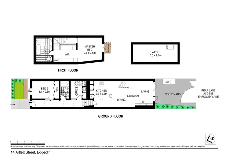 Floorplan of Homely house listing, 14 Artlett Street, Edgecliff NSW 2027