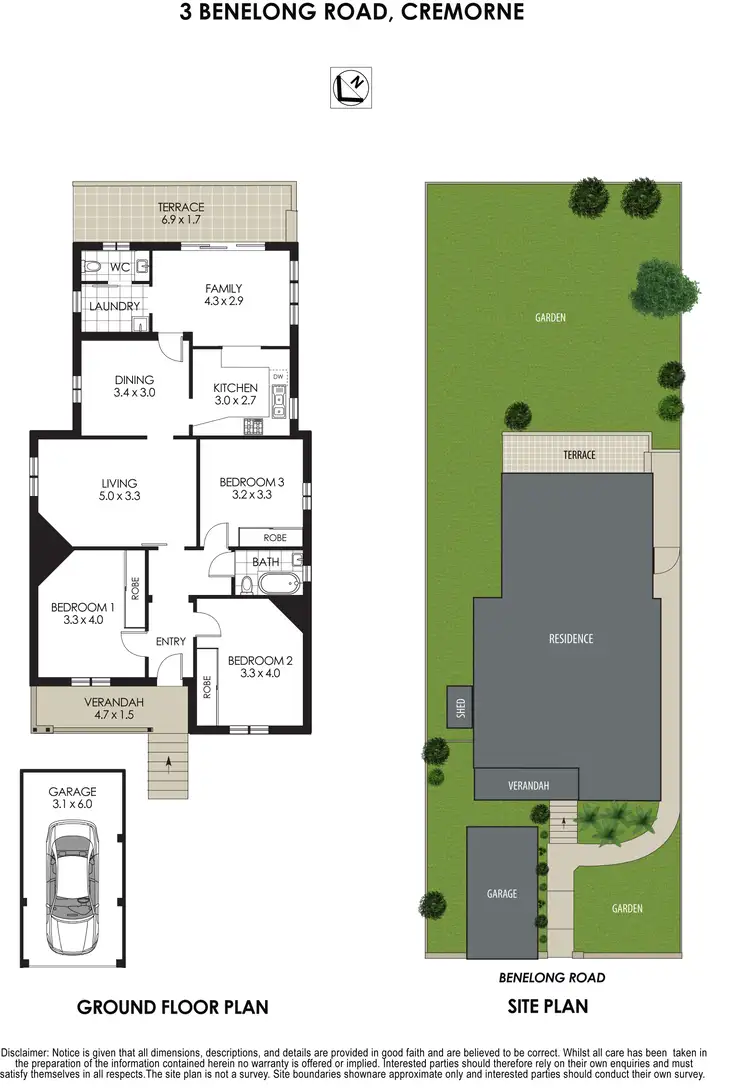 Floorplan of Homely house listing, 3 Benelong Road, Cremorne NSW 2090