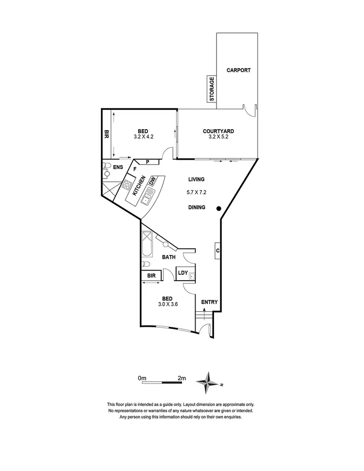 Floorplan of Homely apartment listing, 2/175 Fitzroy Street, Fitzroy VIC 3065